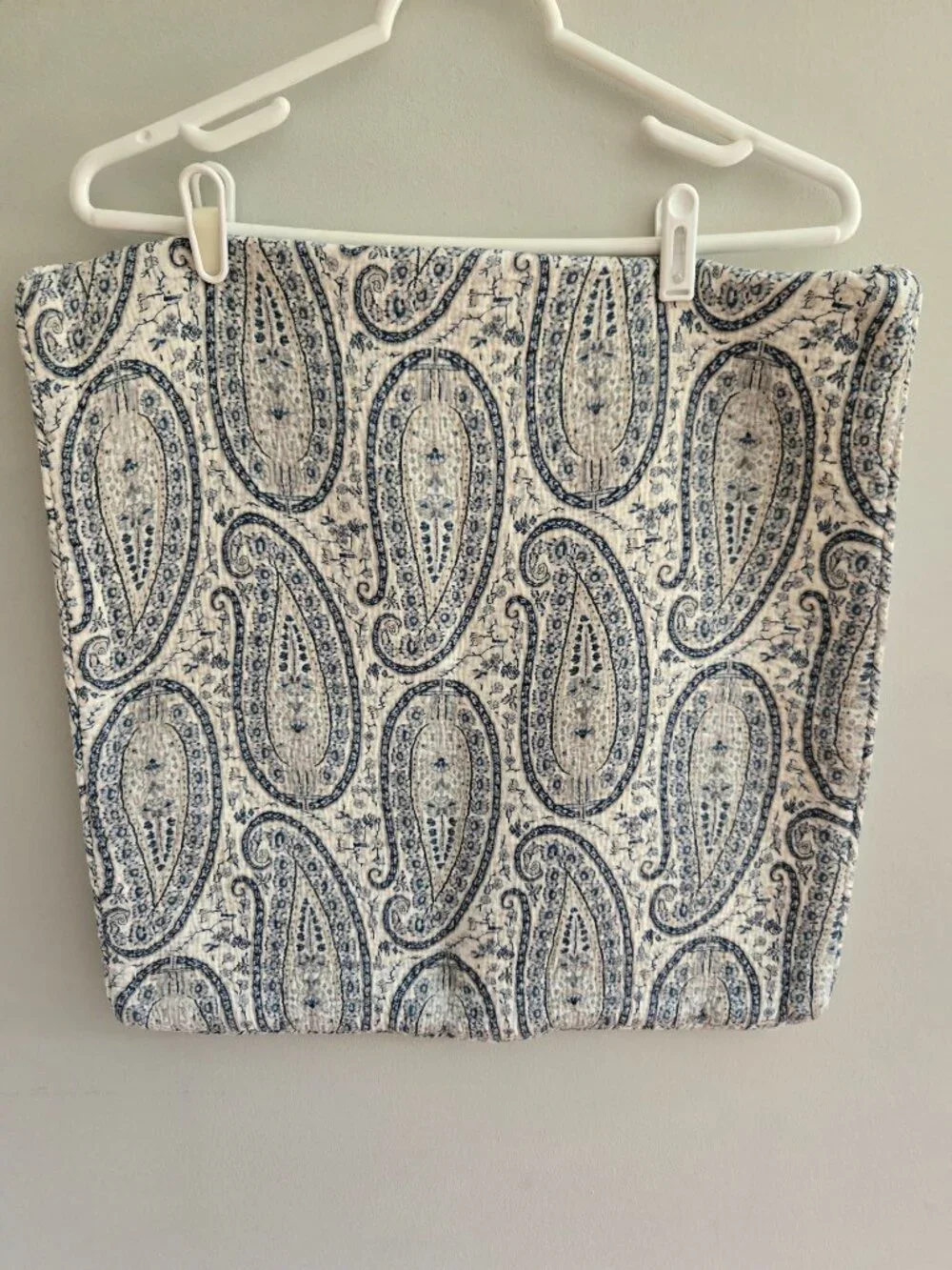 Ralph Lauren Blue and White Paisley Pillow Covers, Set of 2, 20